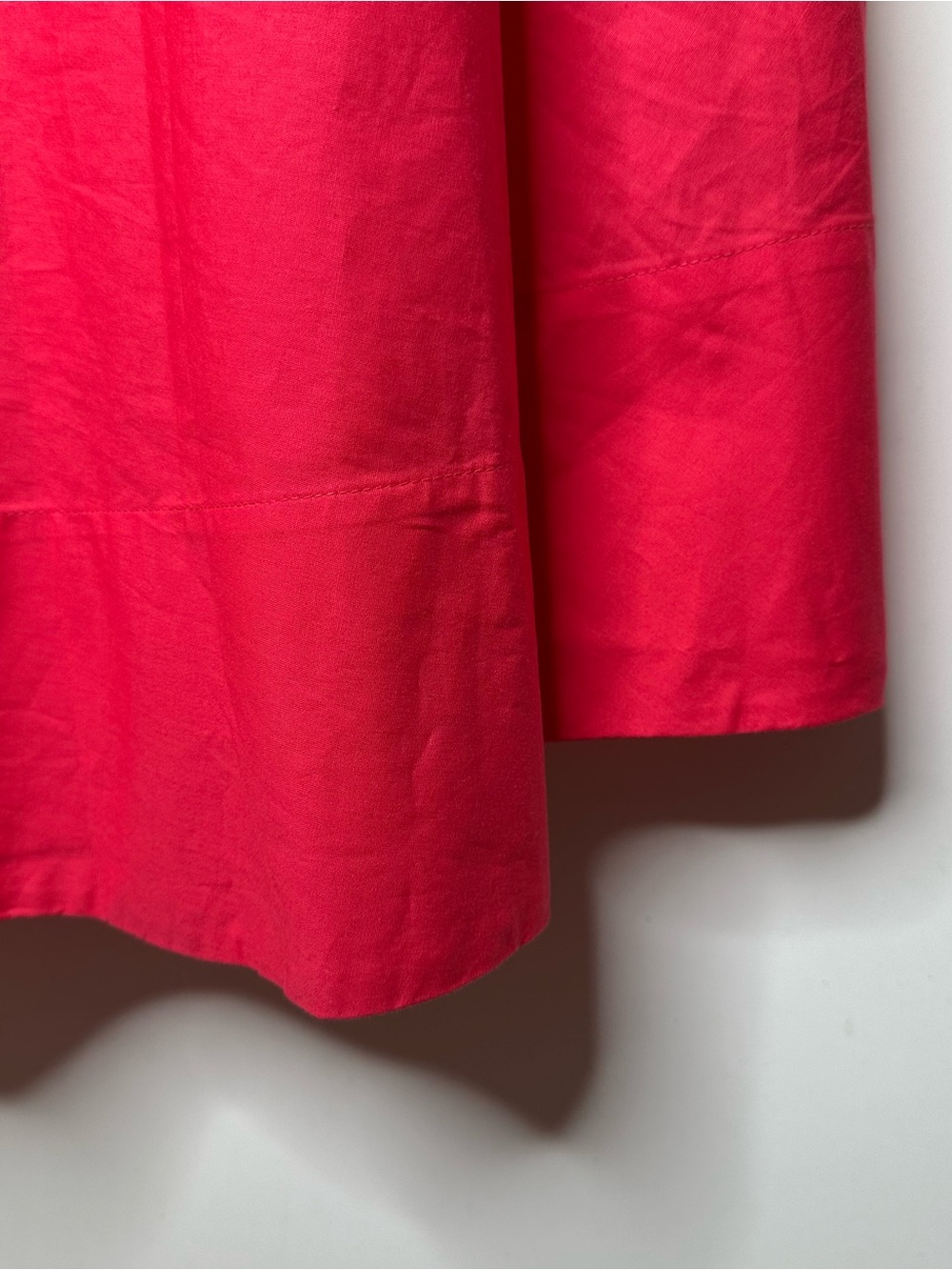 By Anthropologie Strapless Flounce A-Line Midi Dress Hot Pink Size Small S - Picture 7 of 10